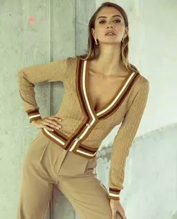 Brązowy sweter Brigitte - Image #1