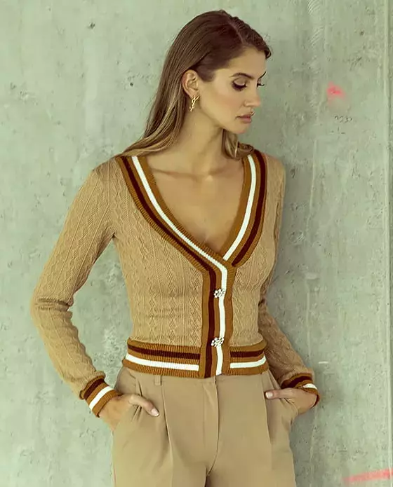 Brązowy sweter Brigitte - Image #0