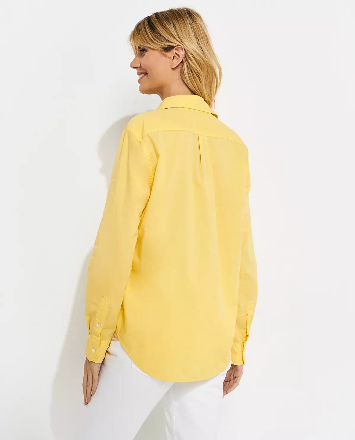 Żółta bawełniana koszula Relaxed Fit - Image #1