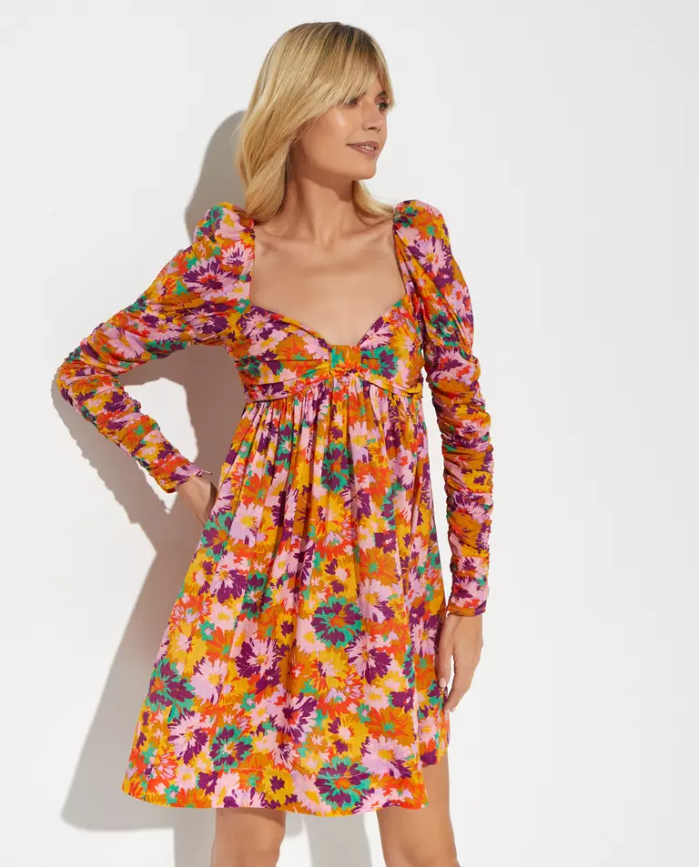 Kolorowa sukienka mini