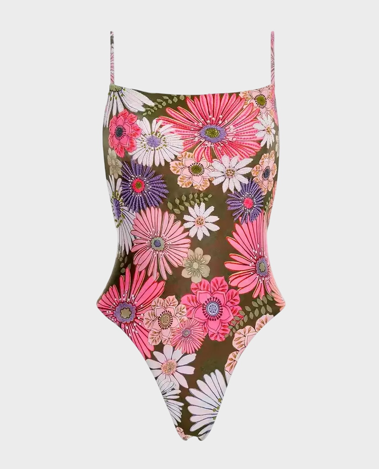 Jednoczęściowy strój kąpielowy Kali z haftem