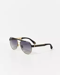 Męskie okulary przeciwsłoneczne pilotki Military Philipp Plein ...
