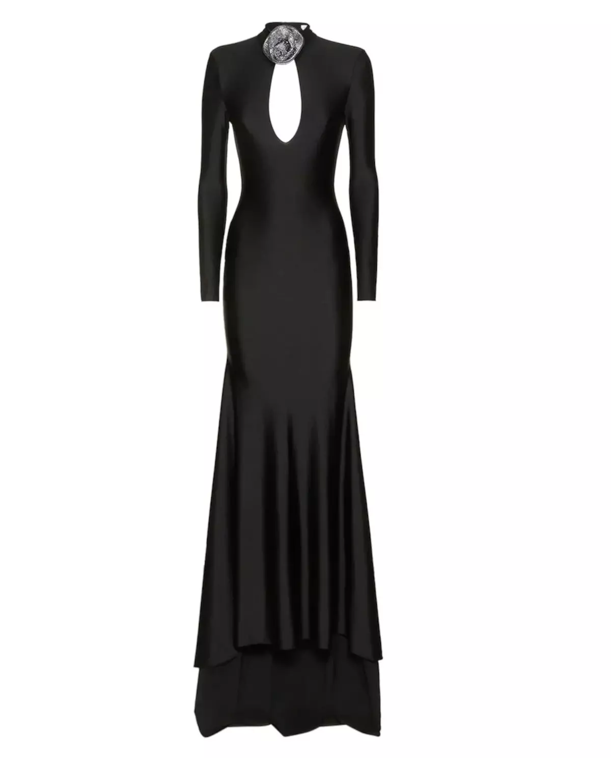 Czarna sukienka z różą - Image #1