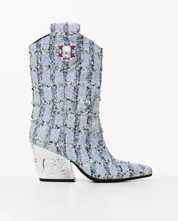 Niebieskie tweedowe kowbojki - Image #0