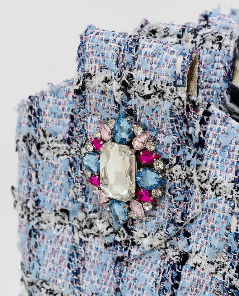 Niebieskie tweedowe kowbojki - Image #4