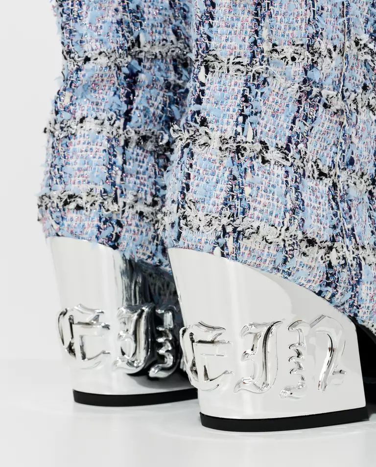 Niebieskie tweedowe kowbojki - Image #5