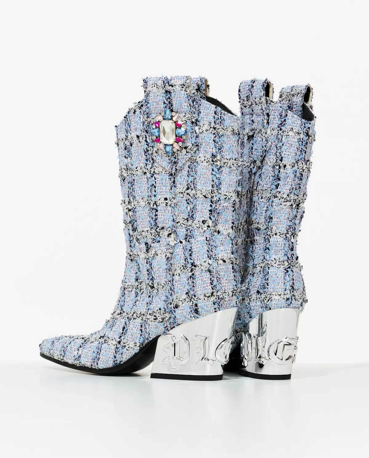 Niebieskie tweedowe kowbojki - Image #2