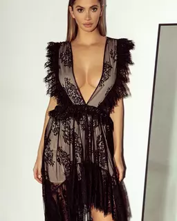 Czarna koronkowa sukienka Giza - Image #2