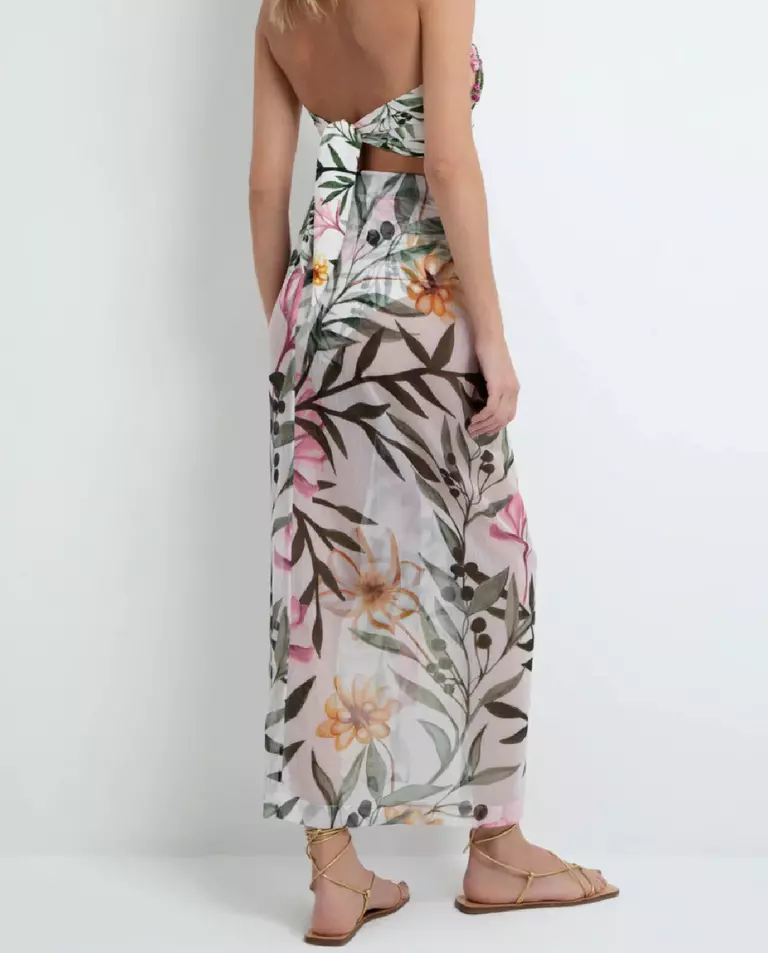 Spódnica plażowa z frędzlami