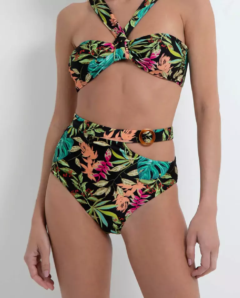 Czarny dół od bikini Tropical