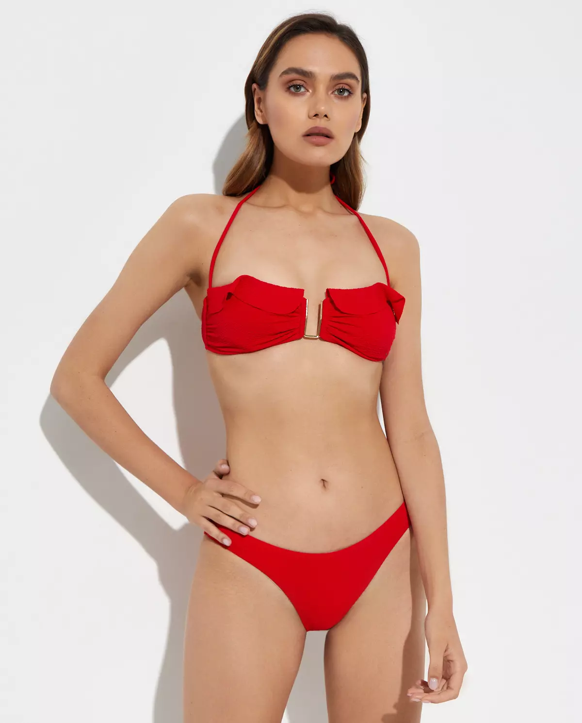 Czerwony dół od bikini Maine - Image #3