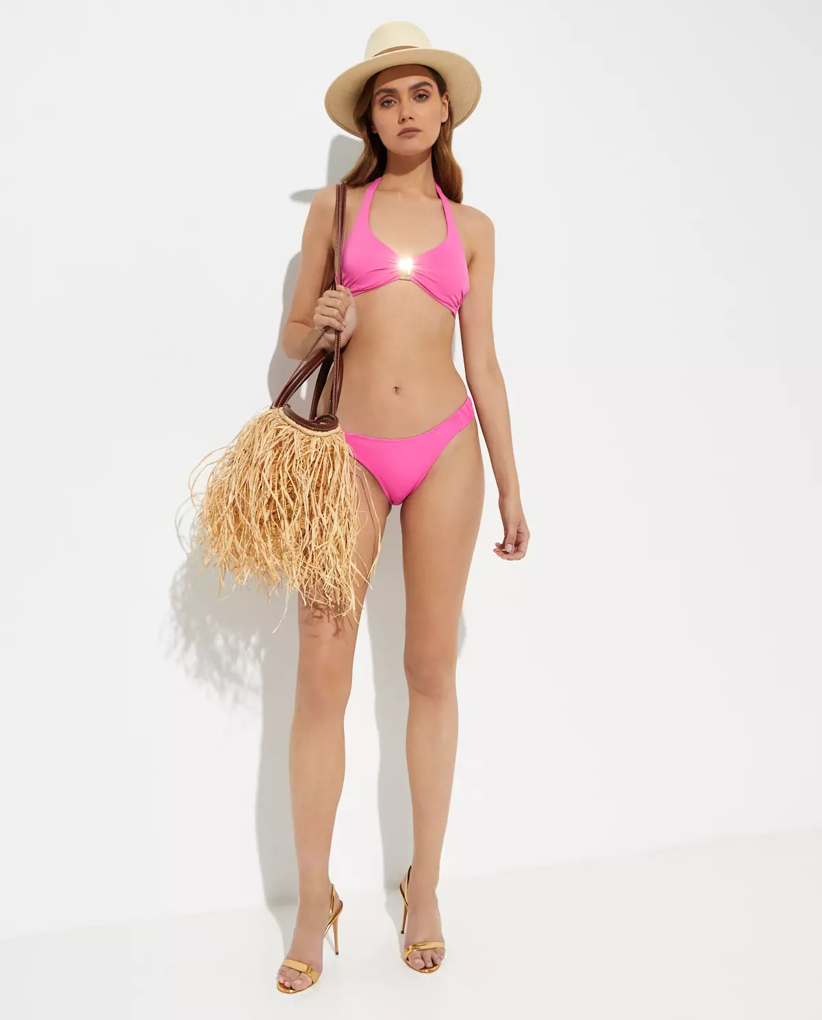 Różowy dół od bikini Trieste - Image #4