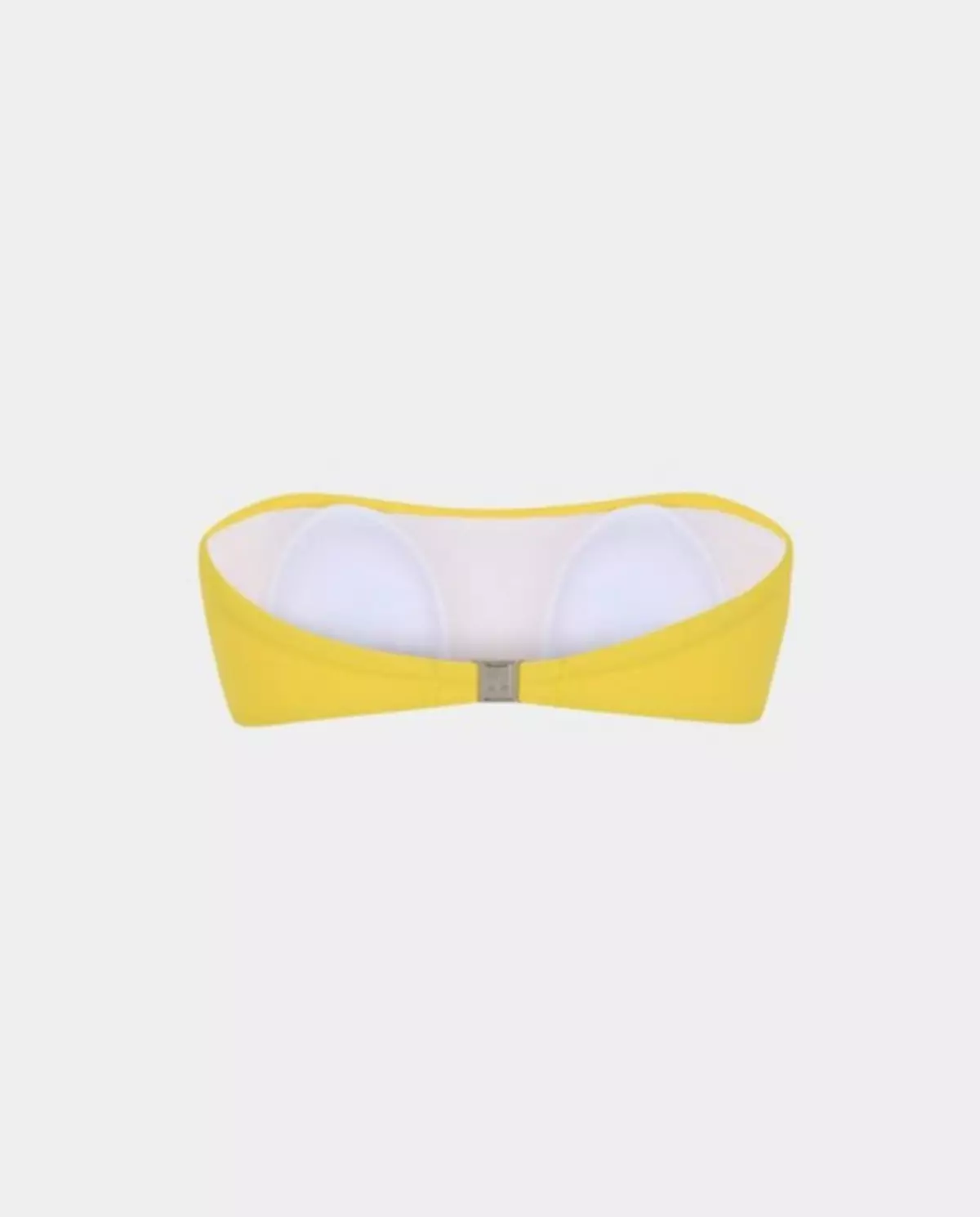 Żółty top od bikini z logo - Image #1