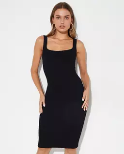 Czarna sukienka mini na ramiączkach - Image #2