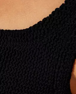 Czarna sukienka mini na ramiączkach - Image #4