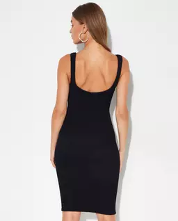 Czarna sukienka mini na ramiączkach - Image #3