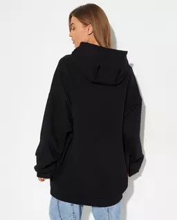 Czarna bluza oversize z kapturem - Image #4