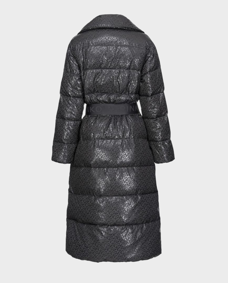 Czarny płaszcz puchowy Toner