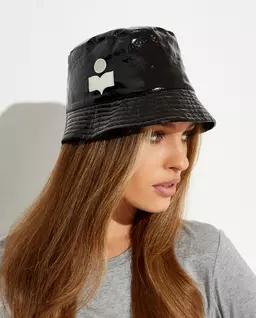 Lakierowany kapelusz typu bucket - Image #1