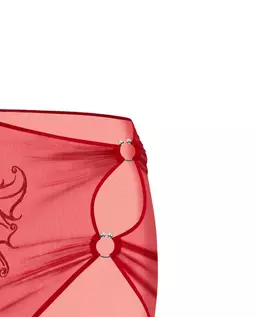 Czerwona spódnica z siateczki Ava - Image #2