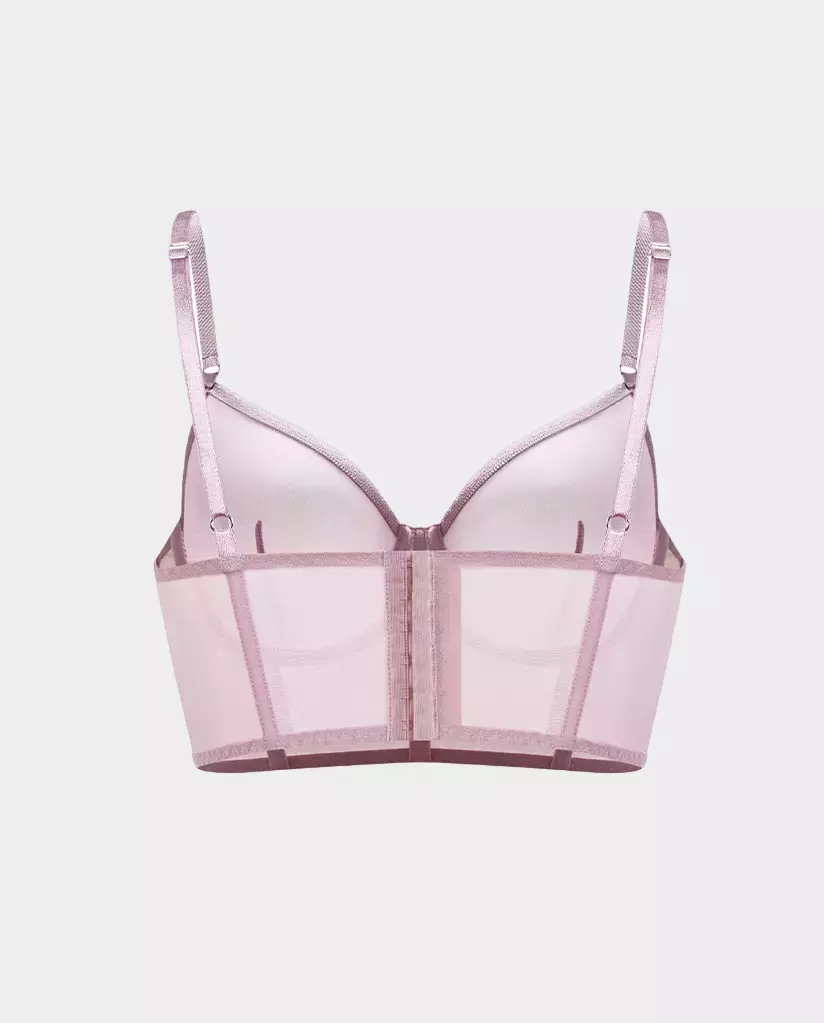 Jasnoróżowy biustonosz z siateczki Unnamed 2.0 - Image #1