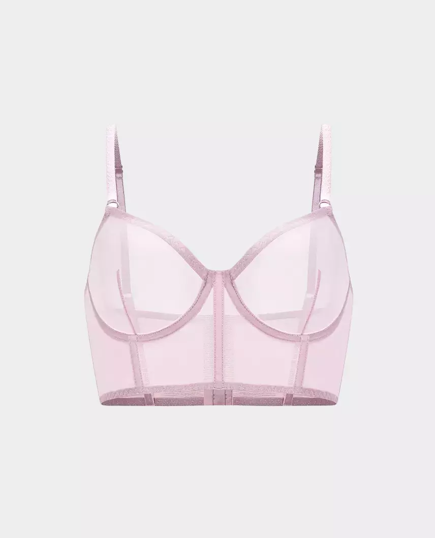 Jasnoróżowy biustonosz z siateczki Unnamed 2.0 - Image #0