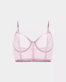 Jasnoróżowy biustonosz z siateczki Unnamed 2.0 - Image #0