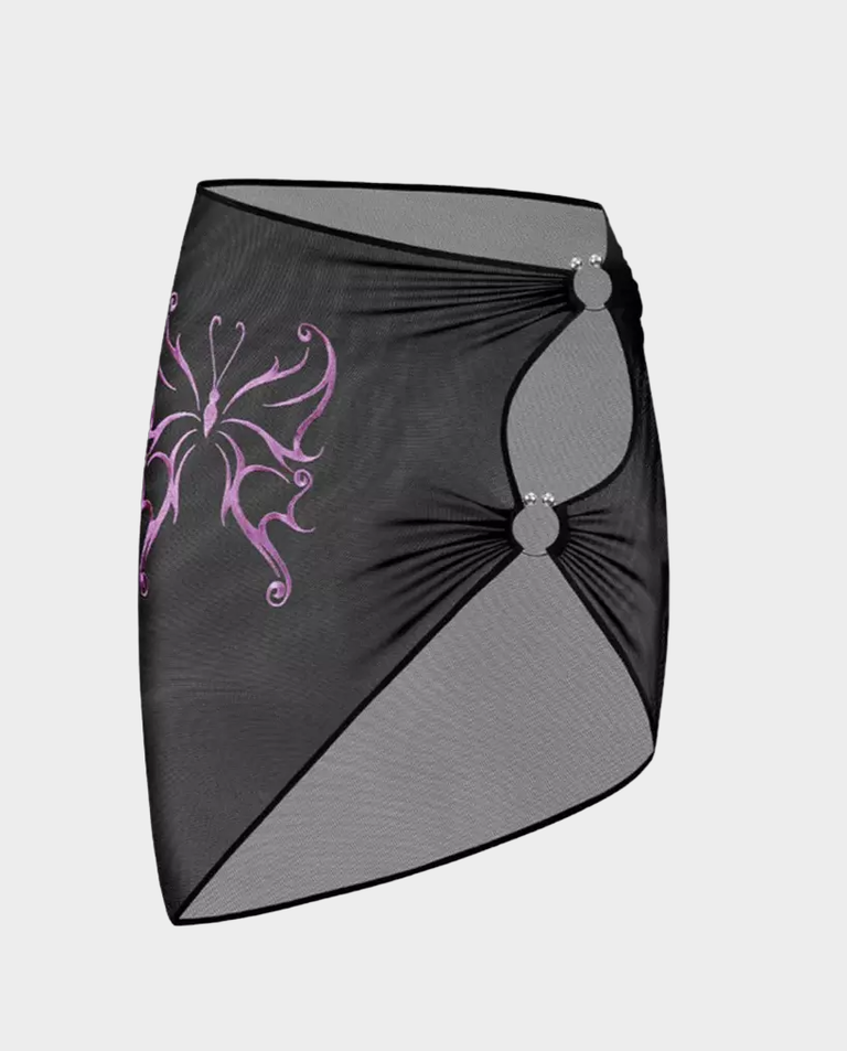 Czarna spódnica z siateczki Ava