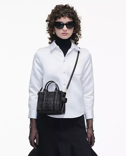 Czarna torebka the Leather Crossbody Tote - Image #1
