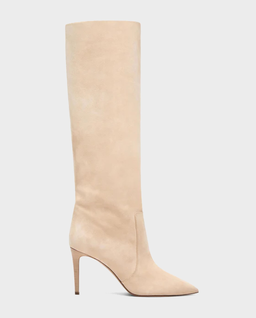 Beżowe zamszowe kozaki - Image #0