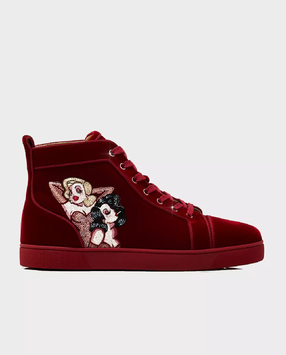 Czerwone sneakersy za kostkę Loupin - Image #0