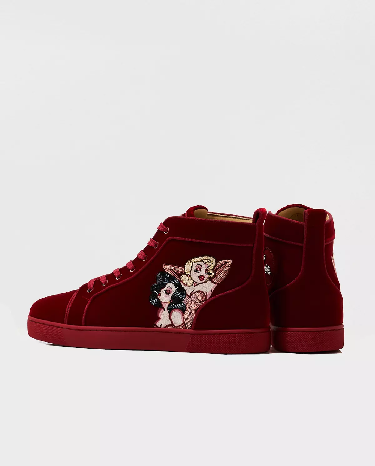 Czerwone sneakersy za kostkę Loupin - Image #4
