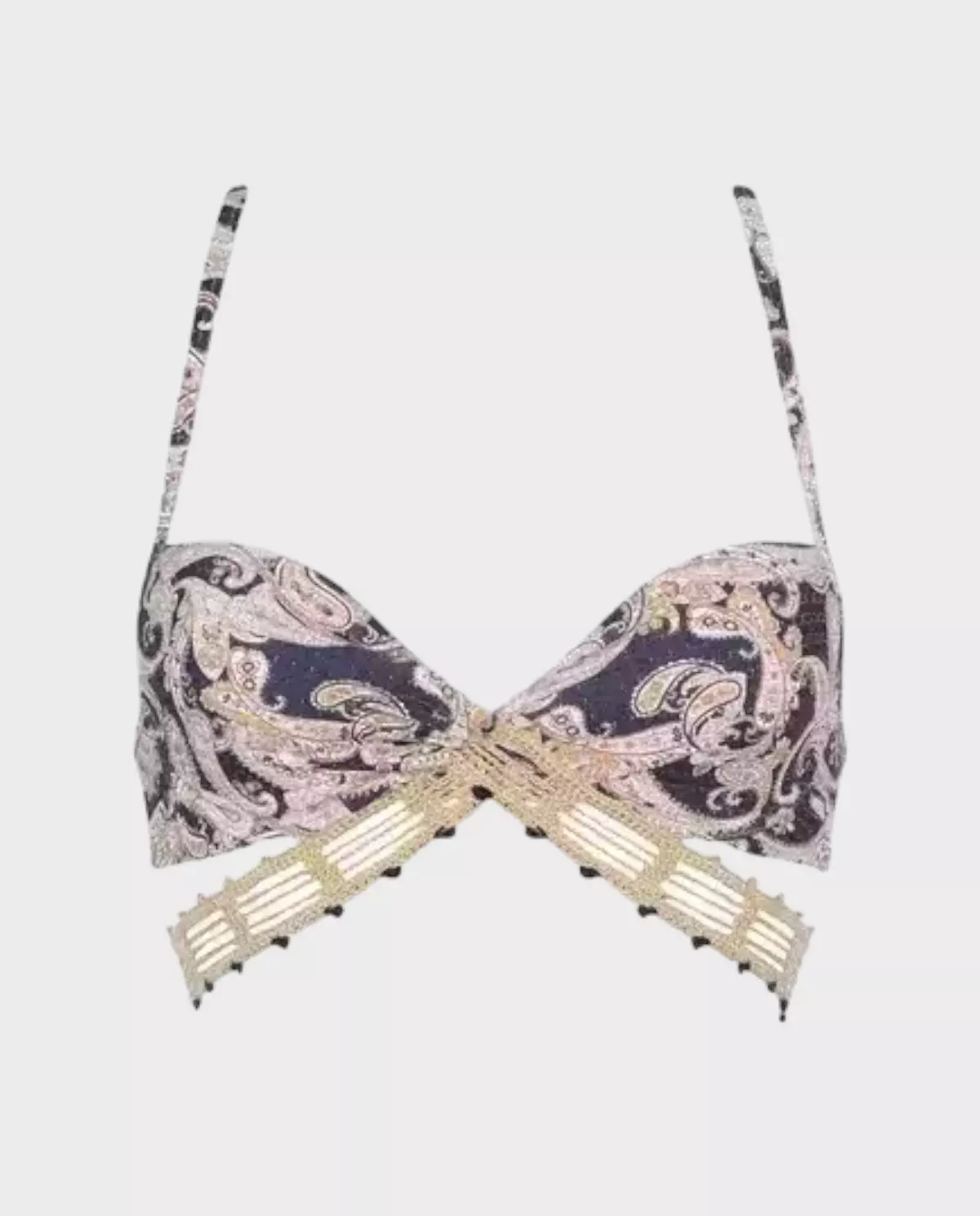 Top od bikini Kuali z koronkowym wykończeniem - Image #1