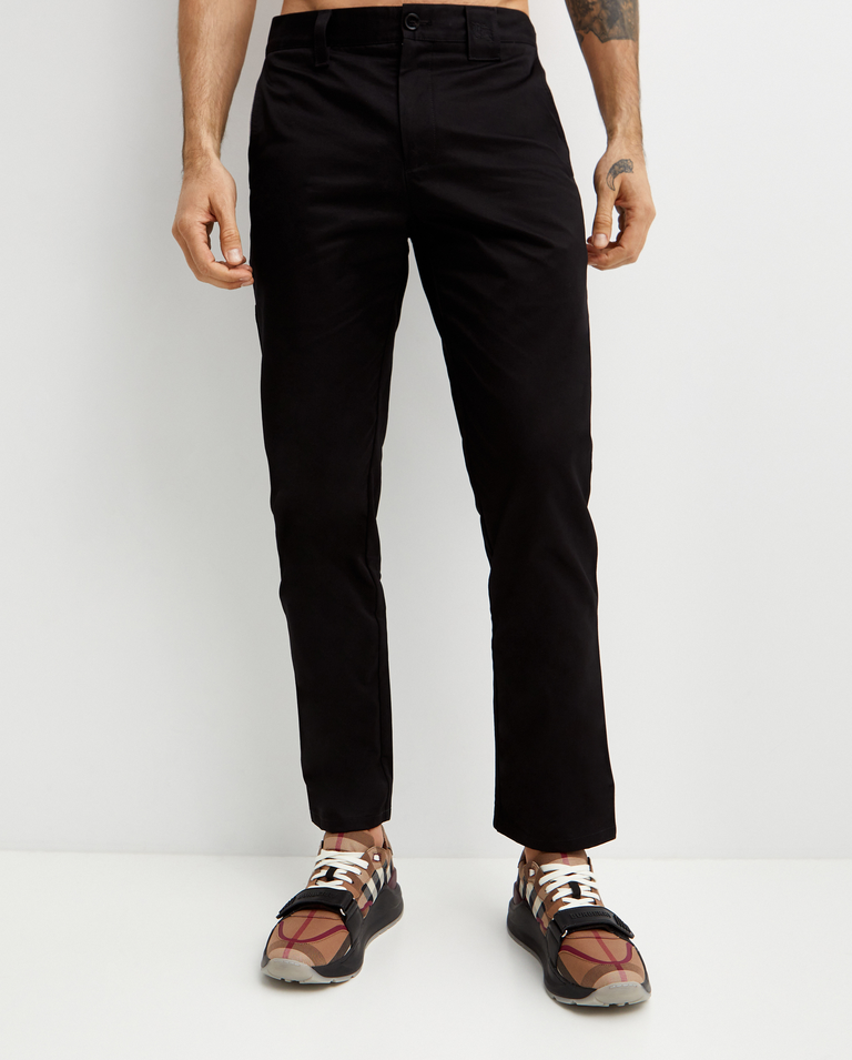 Czarne bawełniane spodnie