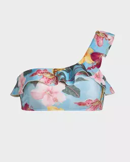Ozdobny top od bikini w kwiatowy wzór - Image #0