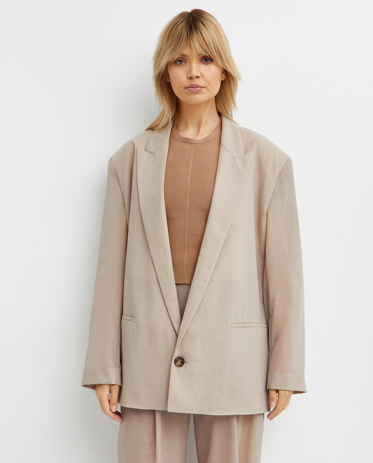 Marynarka oversize z wełną