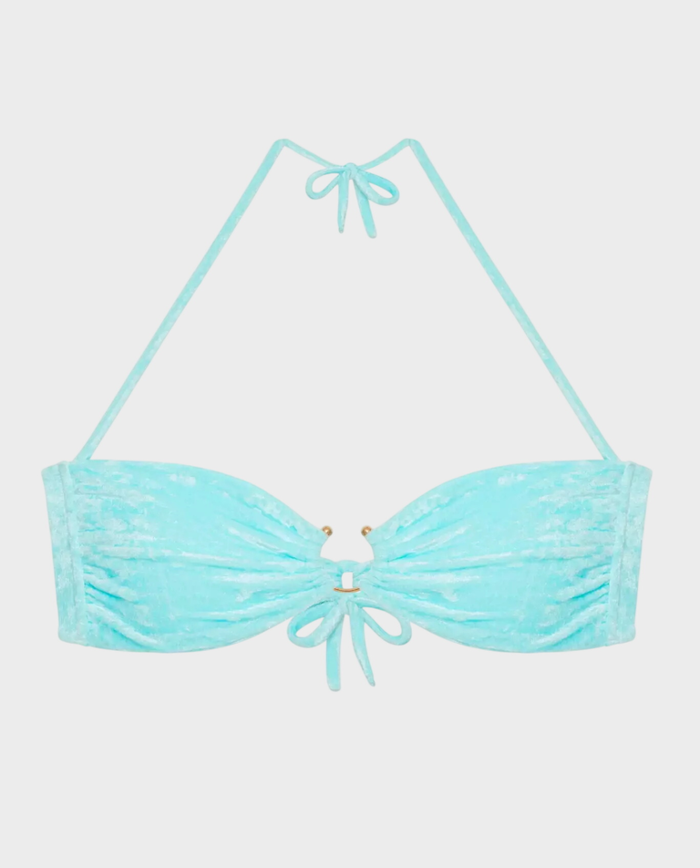 Top z weluru Azzurro