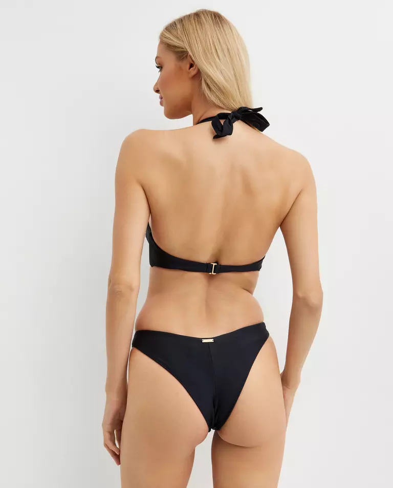 Czarny jednoczęściowy strój kąpielowy - Image #2