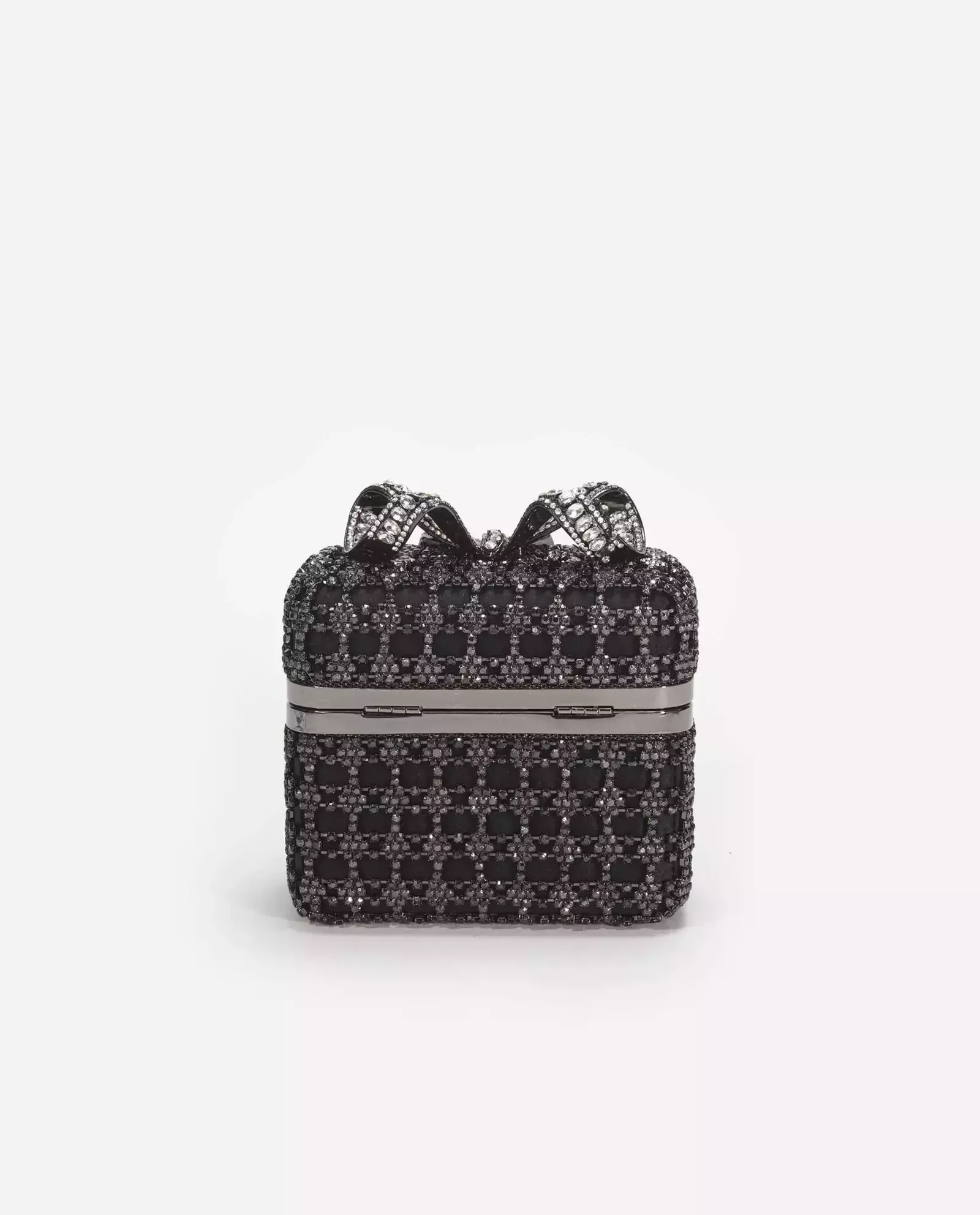 Czarna torebka wysadzana kryształkami - Image #1