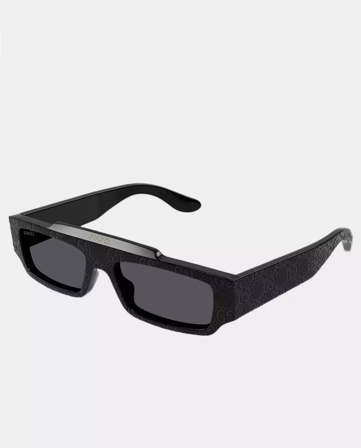 Czarne prostokątne okulary przeciwsłoneczne - Image #0
