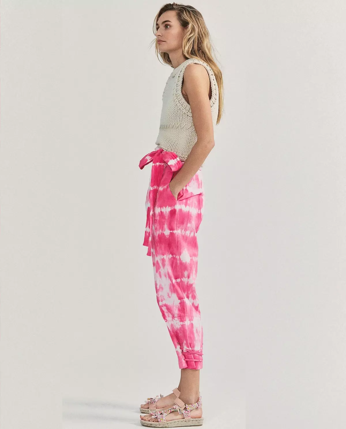 Różowe spodnie Tao tie-dye - Image #3