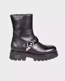 Czarne botki ze skóry - Image #0