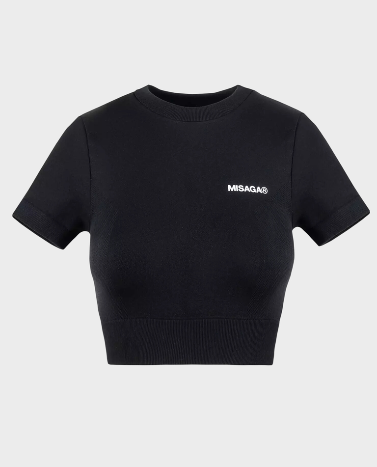 Czarny top seamless
