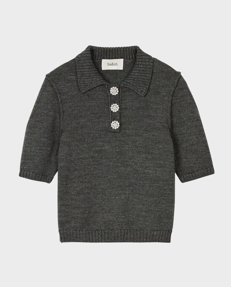 Sweterkowa bluzka polo