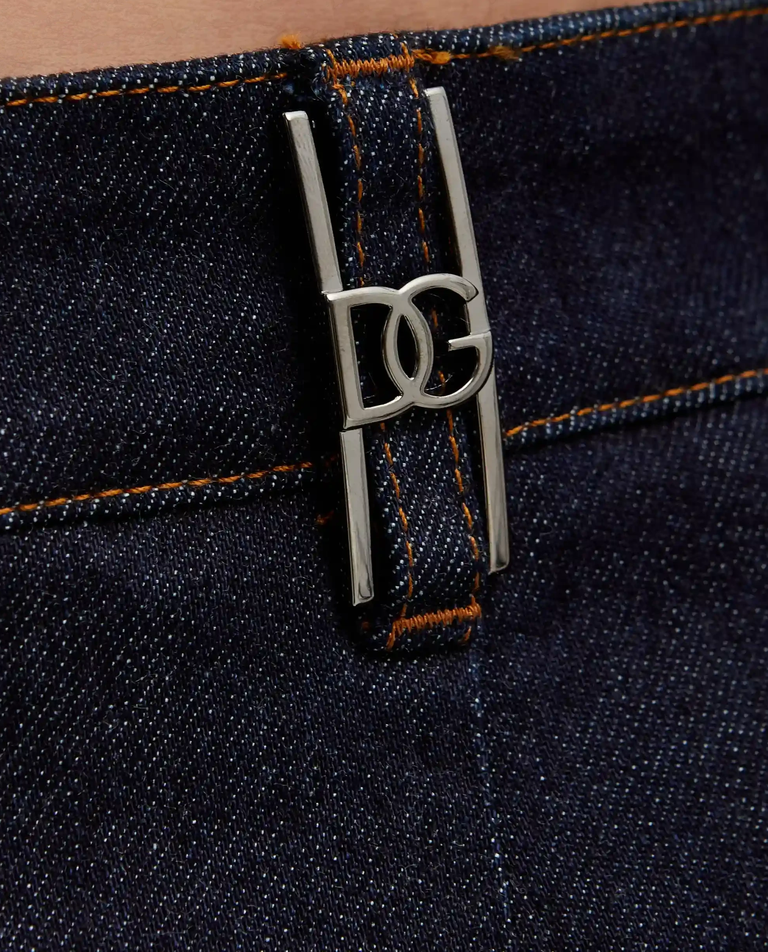 Granatowe jeansy Chino Regular Fit - Image #3