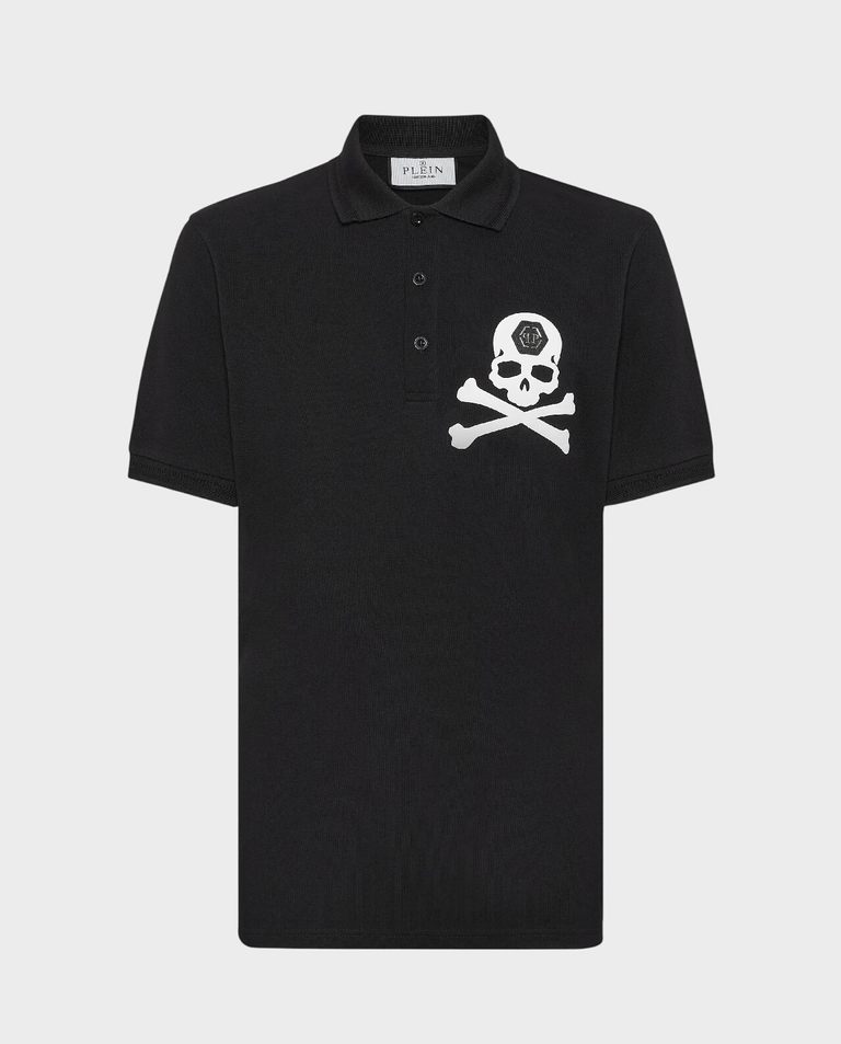 Czarna koszulka polo SS Skull&Bones