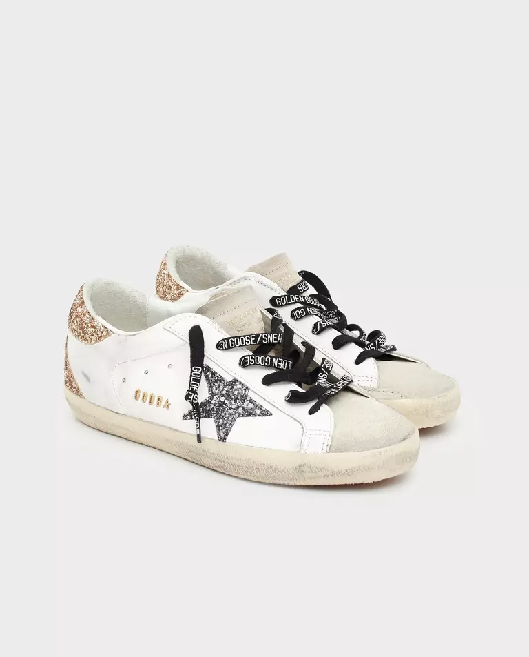 Białe skórzane sneakersy Superstar - Image #3