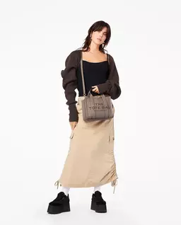 Jasnobrązowa skórzana torebka The Small Tote - Image #1