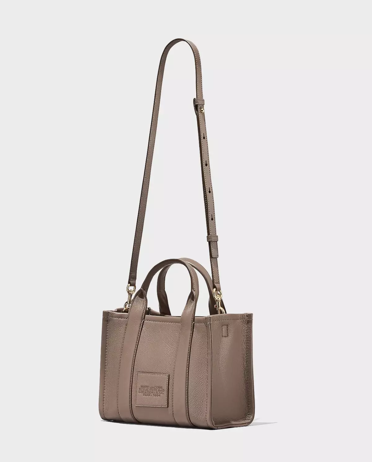 Jasnobrązowa skórzana torebka The Small Tote - Image #2