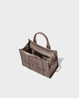 Jasnobrązowa skórzana torebka The Small Tote - Image #5